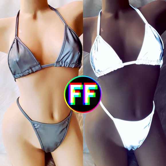 REFLECTIVE THONG BIKINI ⚡️⚡️ - Picture 1 of 8